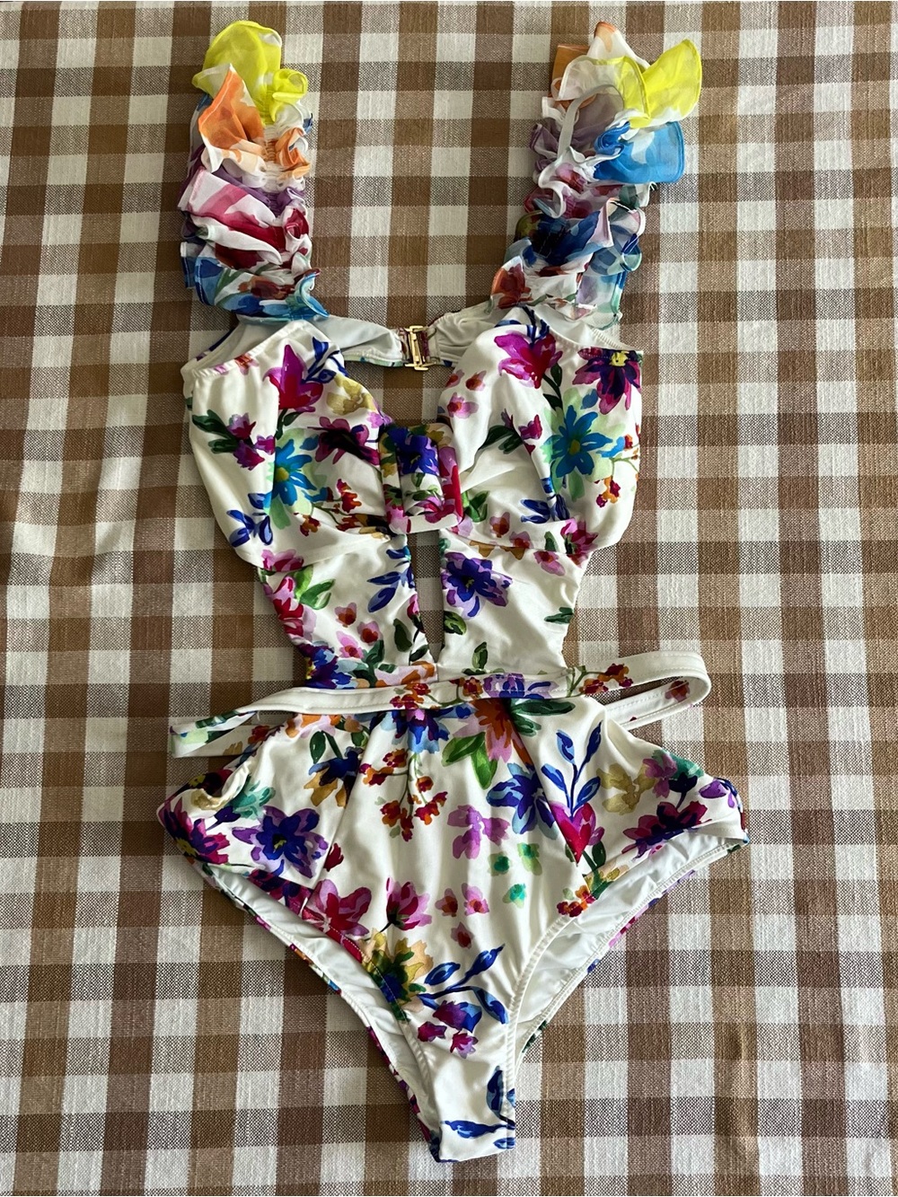 PatBO Bloom Sweetheart One-Piece Swimsuit, Large - Picture 2 of 5
